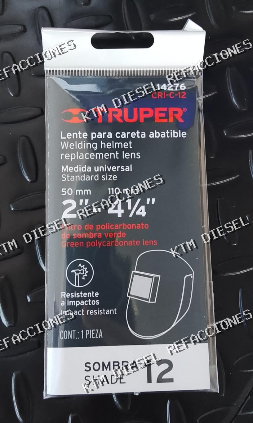 LENTE SOMBRA 12 PARA CARETA TRUPER