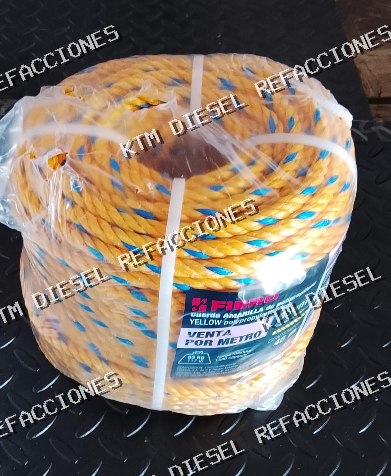CUERDA AMARILLA 6MM PRETUL