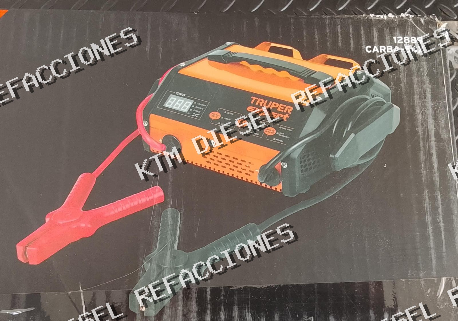 CARGADOR DE BATERIAS 15A, ARRANCADOR DE 75A 6V/12V TRUPER