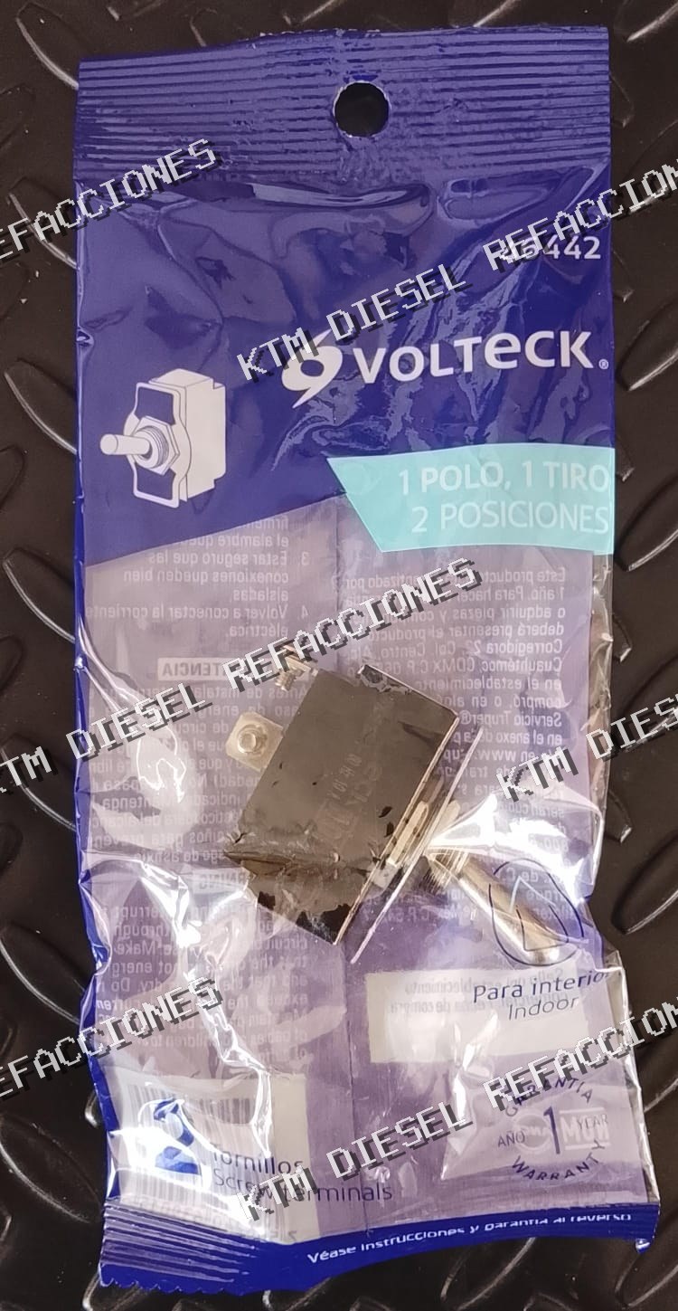 INTERRUPTOR DE PALANCA 2 TORNILLOS (COLA DE RATA) VOLTECK