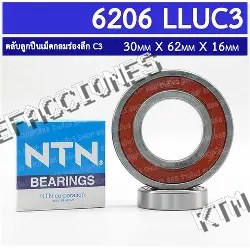 6206LLUC3/L627 NTN0 RODAMIENTO RIGIDO DE BOLAS 