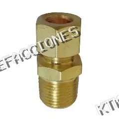 CONEXION RECTA 1/2 x 3/8 NPT LATON