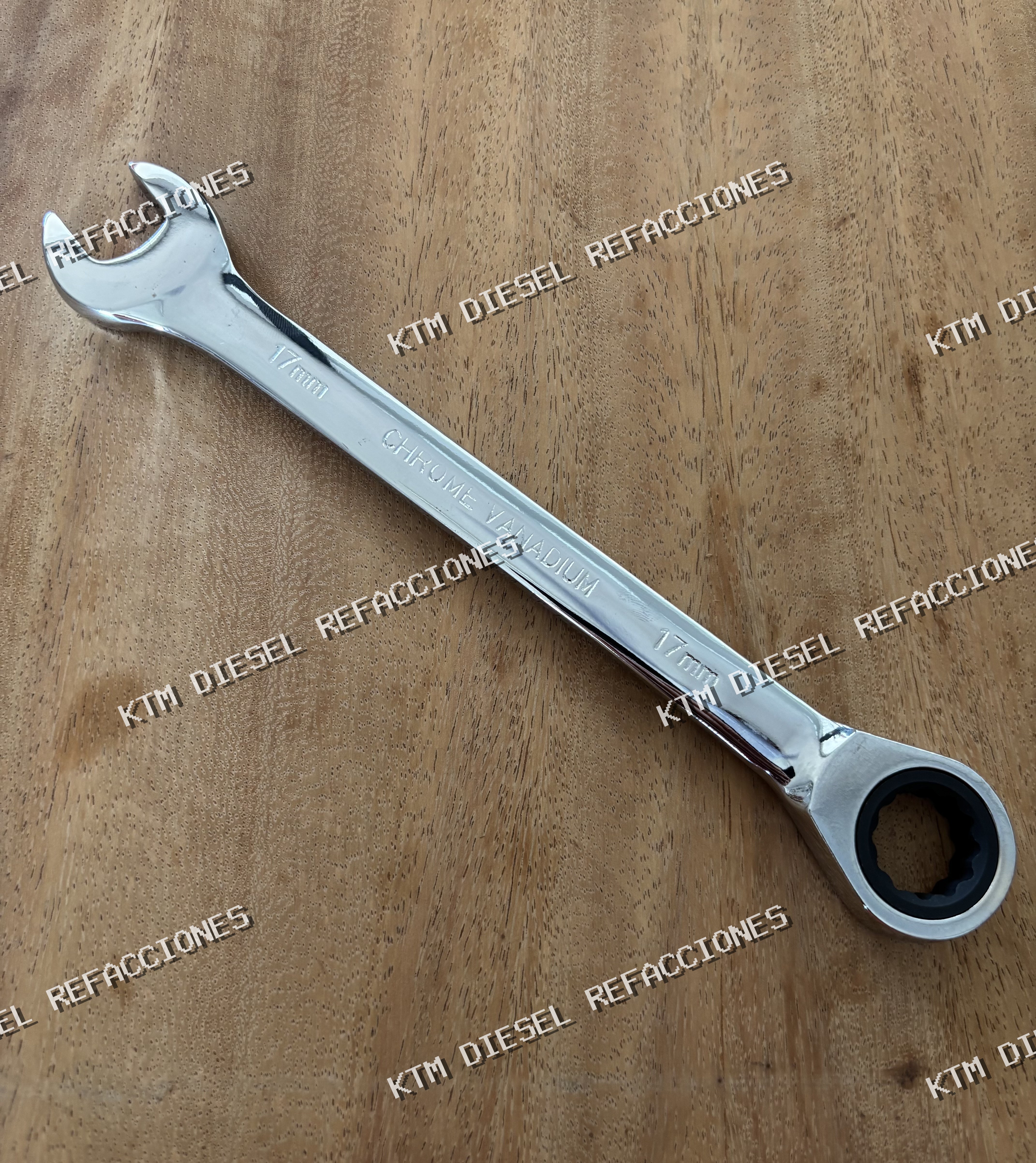LLAVE COMBINADA CON MATRACA 17MM MOXSN