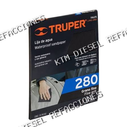 LIJA DE AGUA #280 GRANO TRUPER 