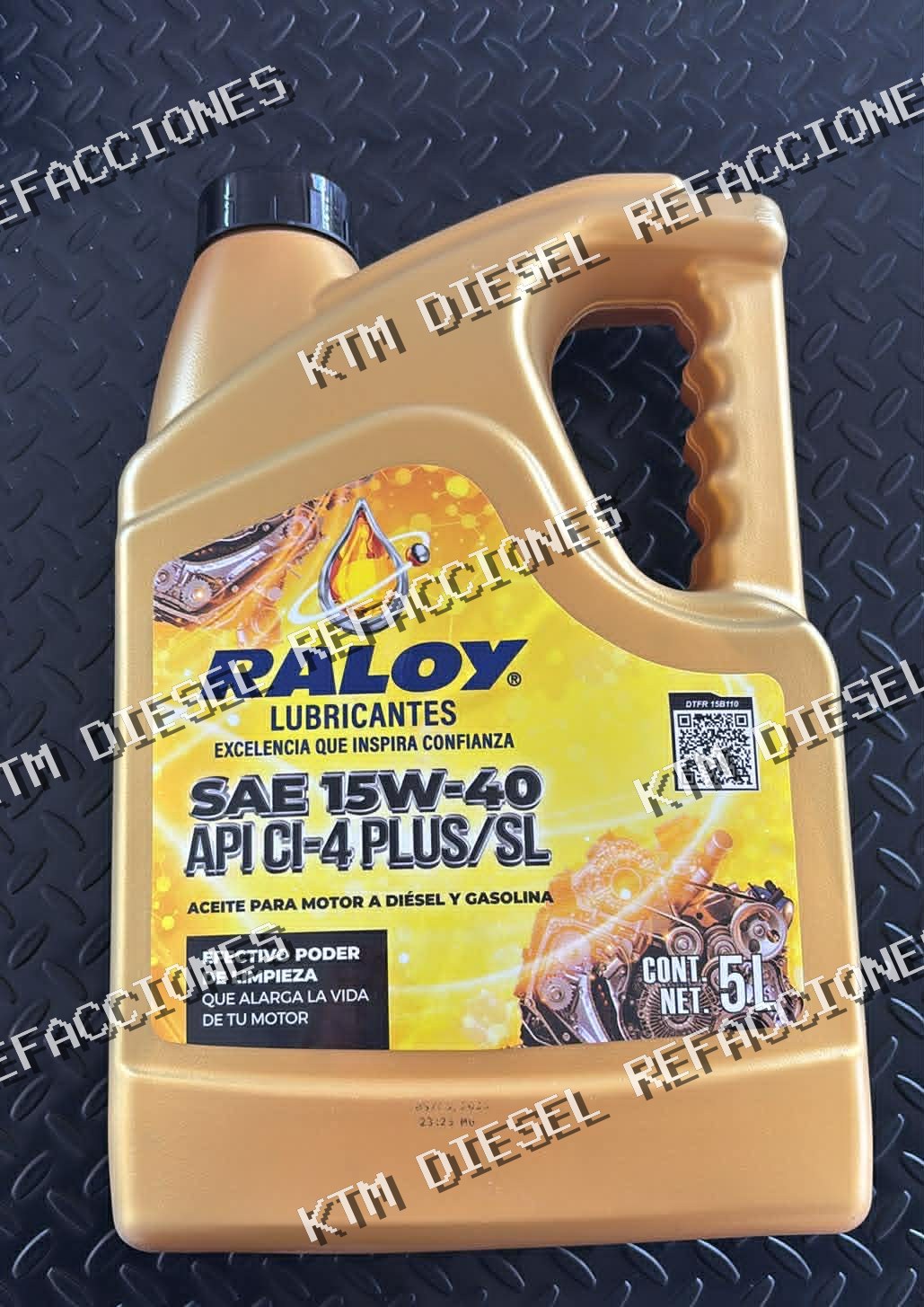 ACEITE DE MOTOR PARA COMBUSTIBLE SEA 15W40 API CI-4 PLUS/SL RALOY 5LT