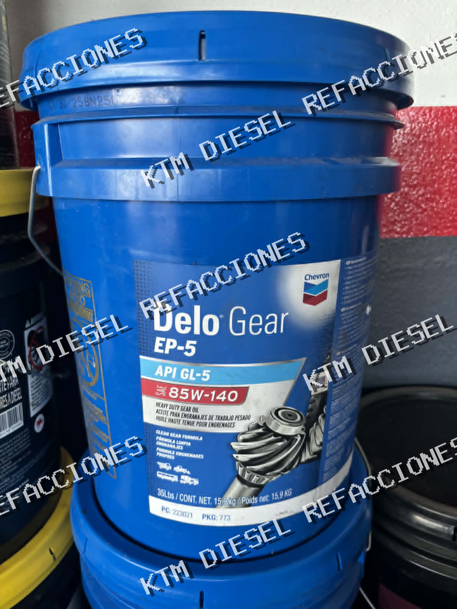 ACEITE DIFERENCIALES SEA 85W140 CHEVRON 19LT