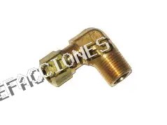 CONEXION EN CODO 90° 3/8 A 3/8 NPT LATON