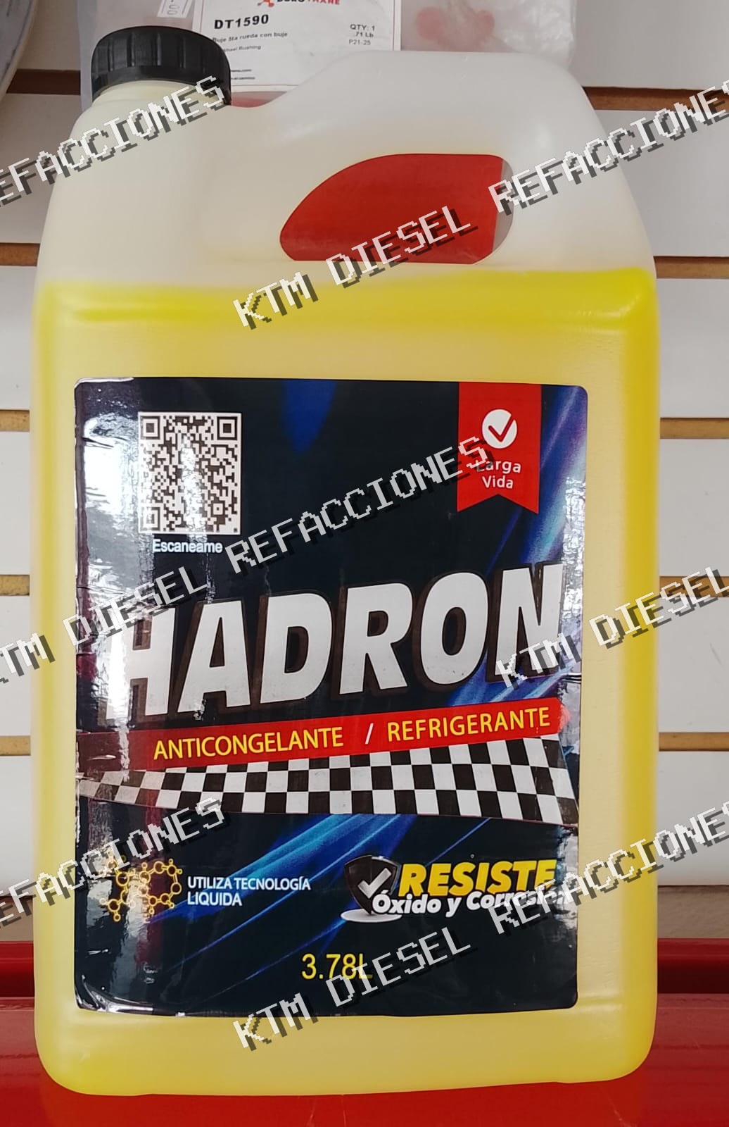 ANTICONGELANTE HADRON AMARILLO 3.78L