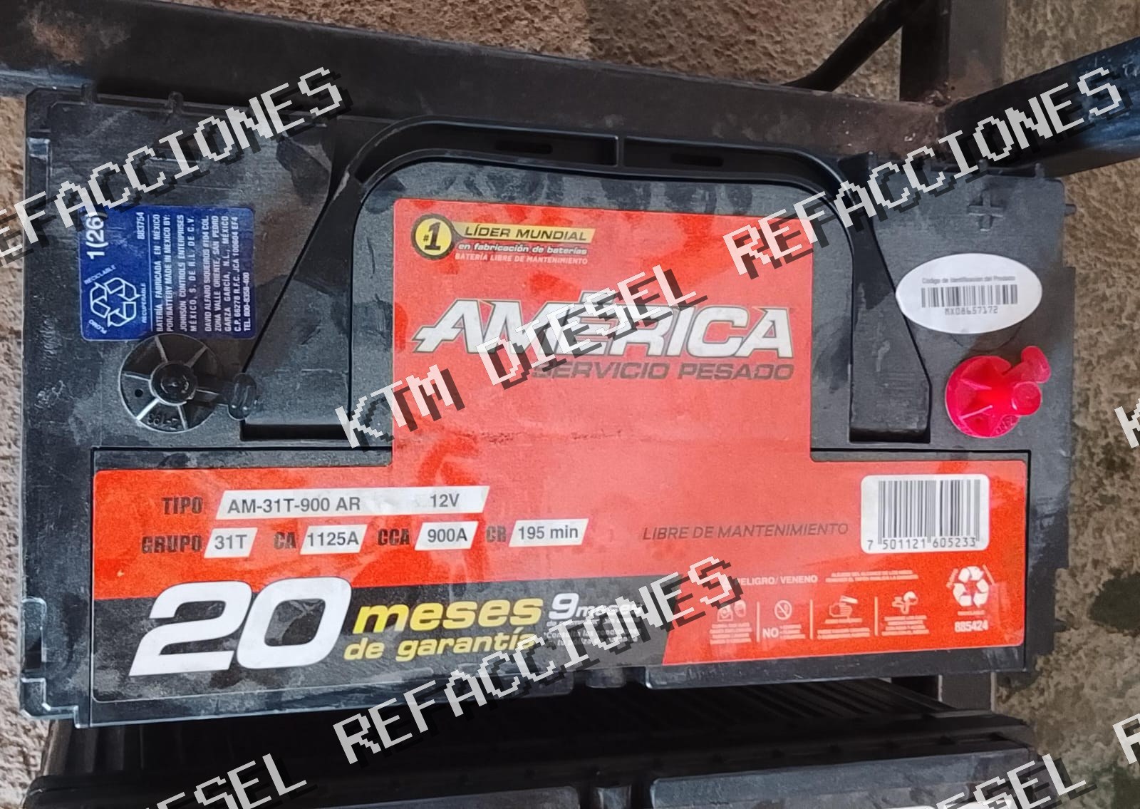 BATERIA AMERICA AM31T-900AR 12V