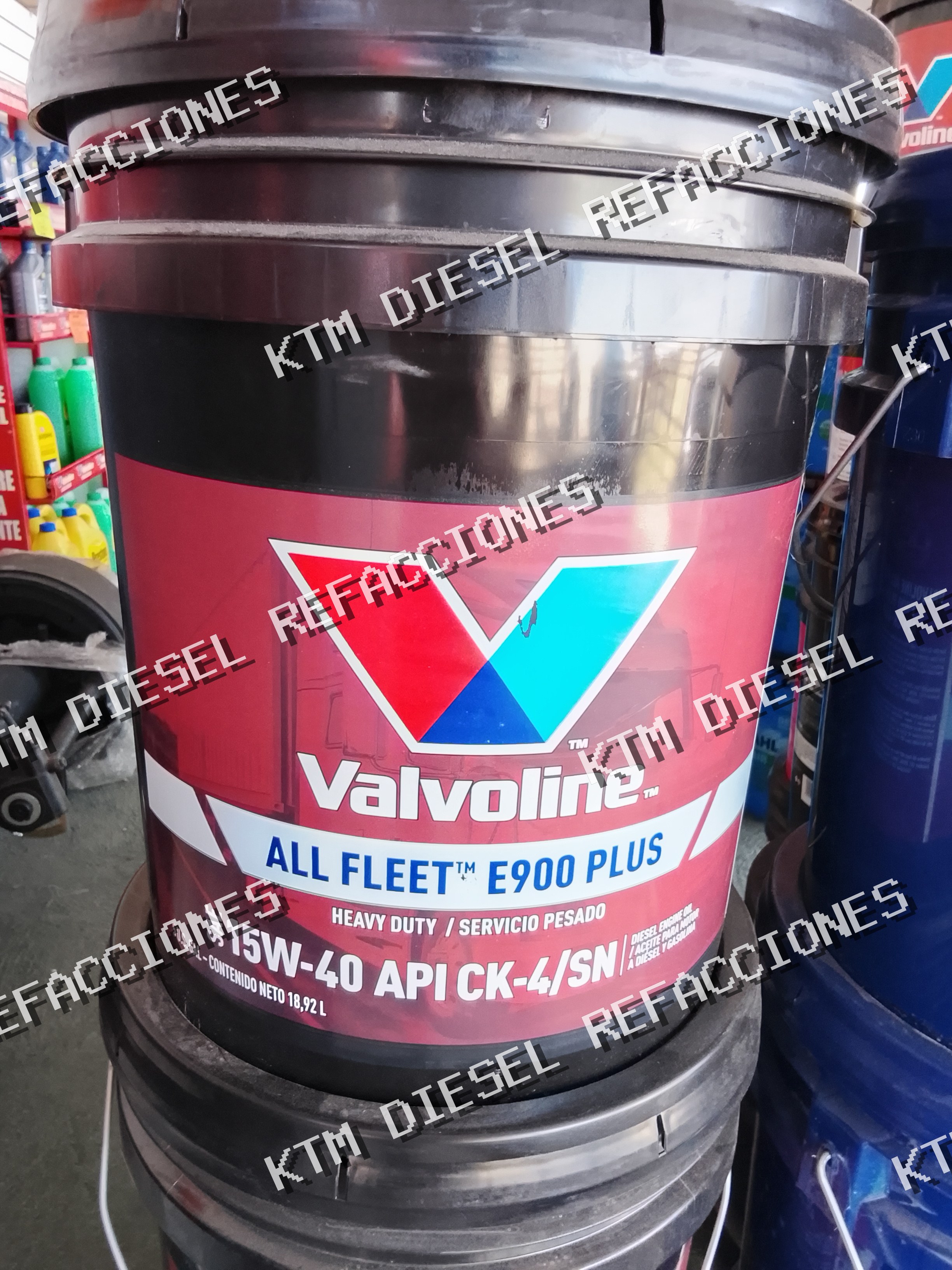 ACEITE DE MOTOR DIESEL ALL FLEET E900 PLUS SAE 15W40 API CK-4/SN VALVOLINE 19LT