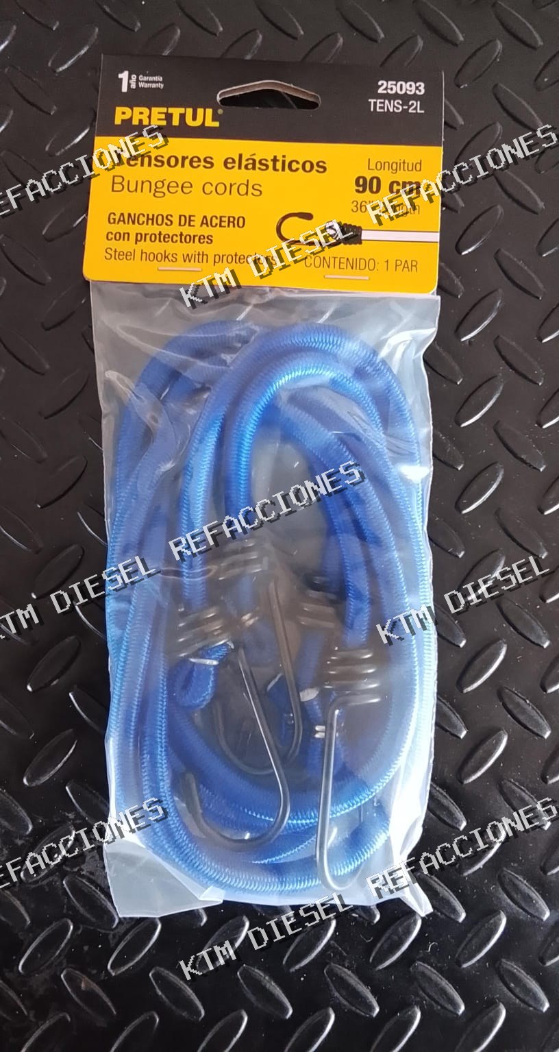 TENSORES ELASTICOS 90CM 2PZ PRETUL