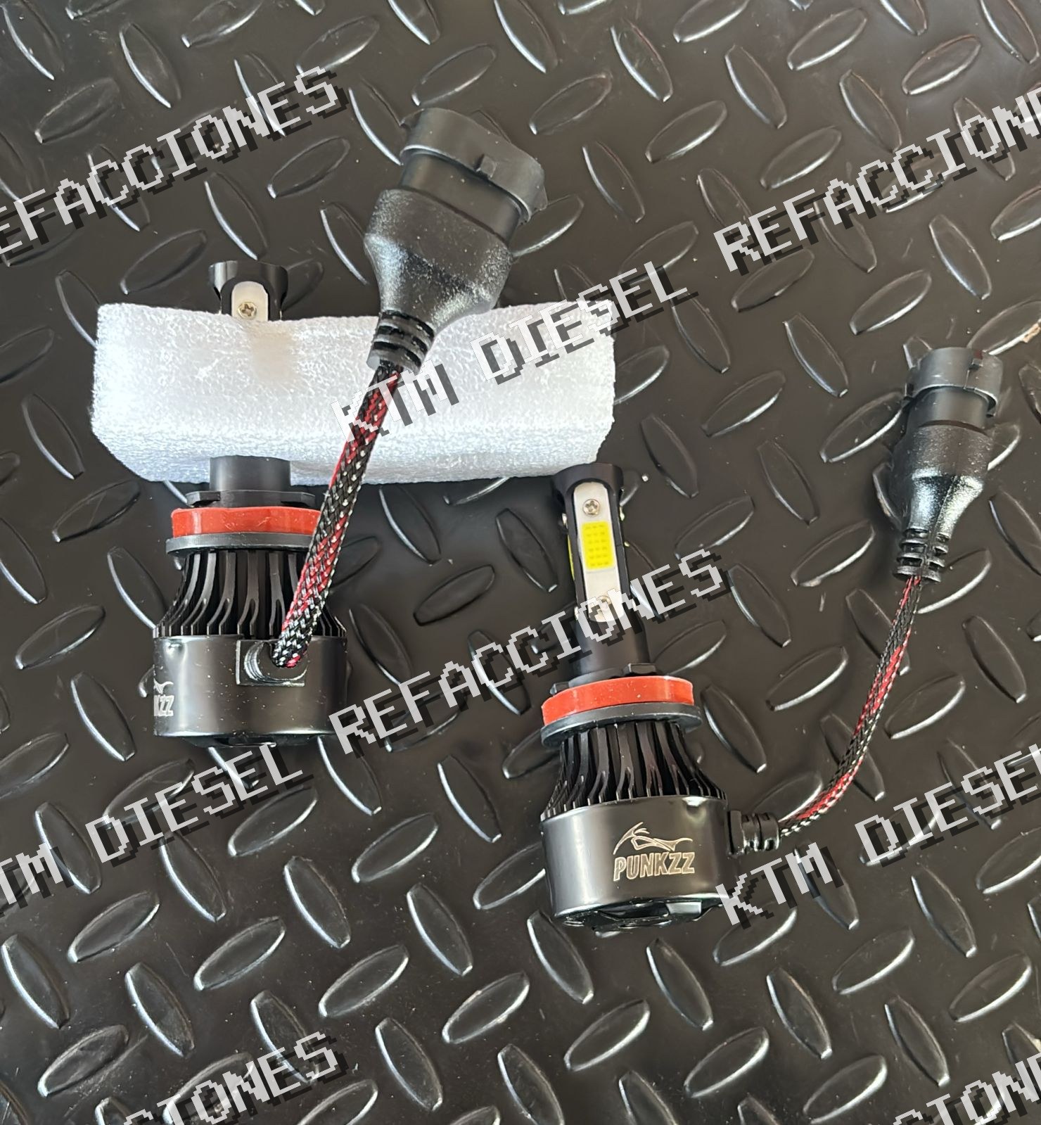 KIT DE FAROS DELANTEROS DE 4 LADOS H7 H11 9005 LED RAYO BAJO 