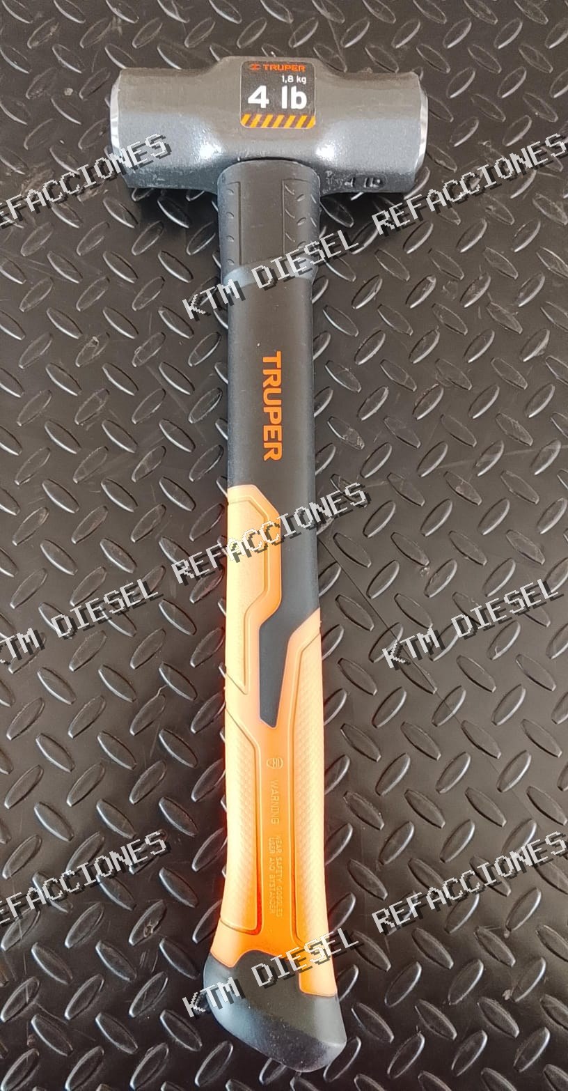 MARRO OCTAGONAL 4LB MANGO FIBRA DE VIDRIO 14" TRUPER