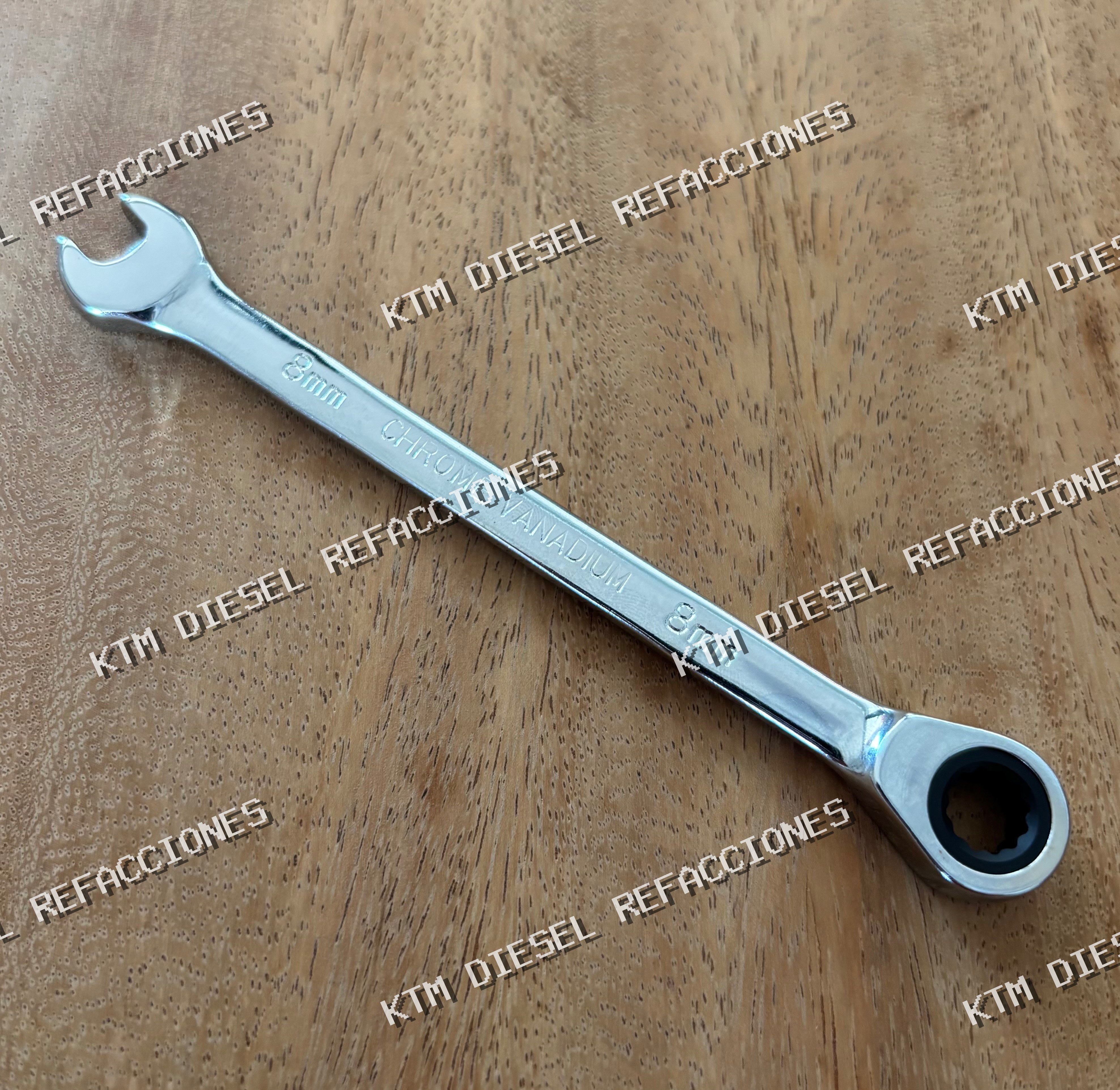 LLAVE COMBINADA CON MATRACA 8MM