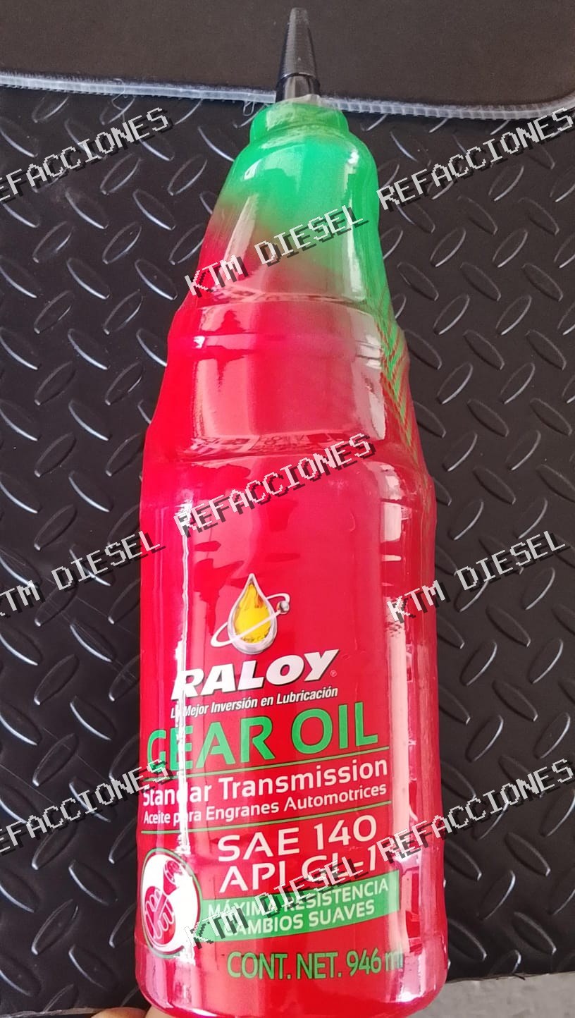 ACEITE TRANSNMISION MANUAL SAE 140 API GL-1 RALOY 946ML