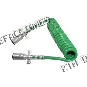 CABLE MACHO VERDE 7 LINEAS CON ABS 15" AMPRO