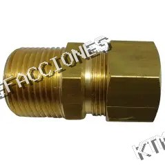 CONEXION RECTA 5/8 A 3/8 NPT LATON