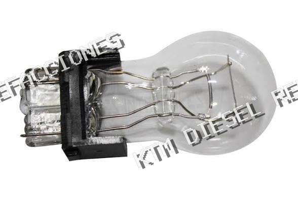 FOCO INCANDESCENTE 3157 TRANSPARENTE 12V 27/7W 2 POLOS 1PZ QBH STAR 3157