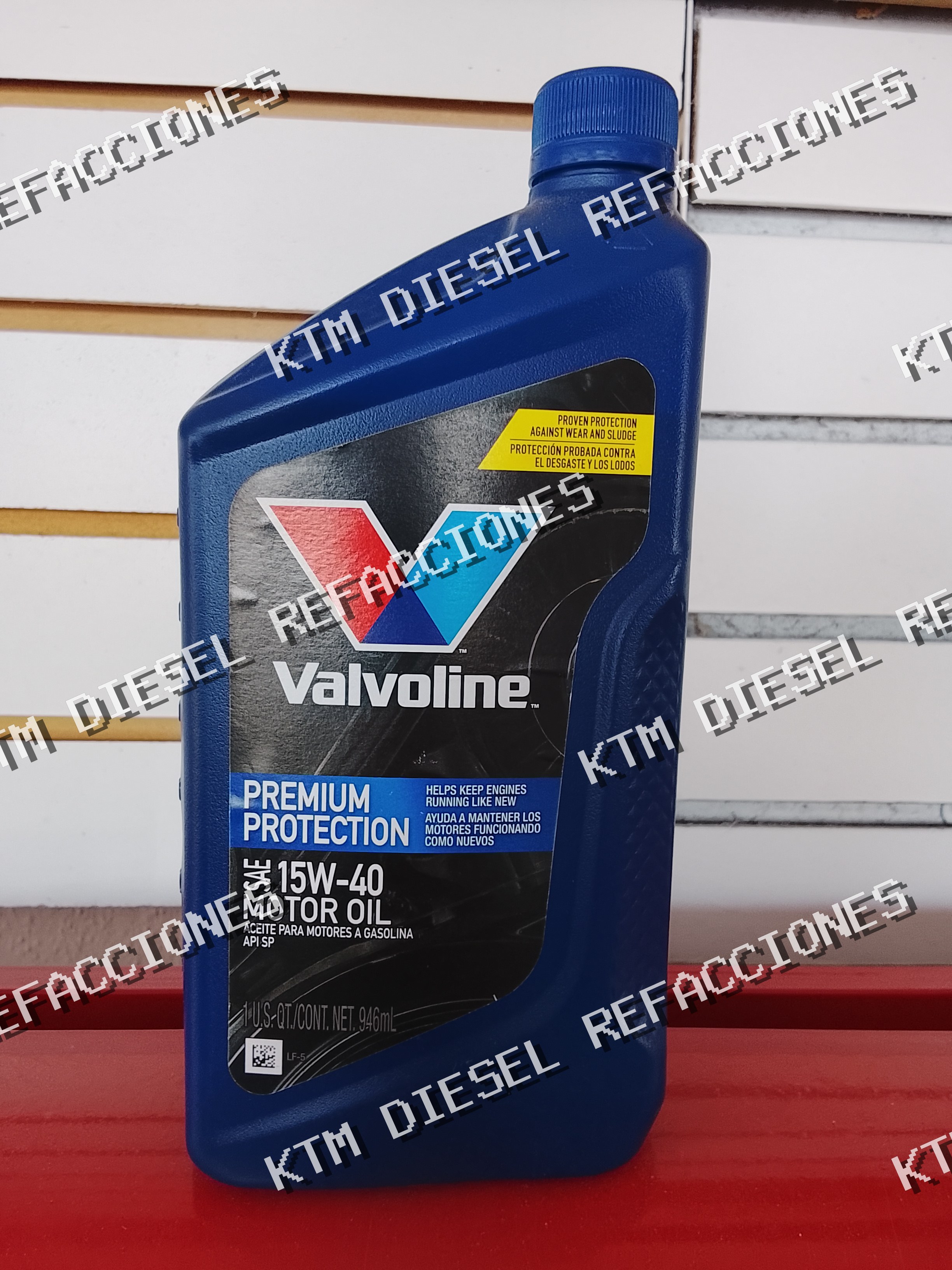 ACEITE DE MOTOR A GASOLINA SEA 15W40 API SP 946ML