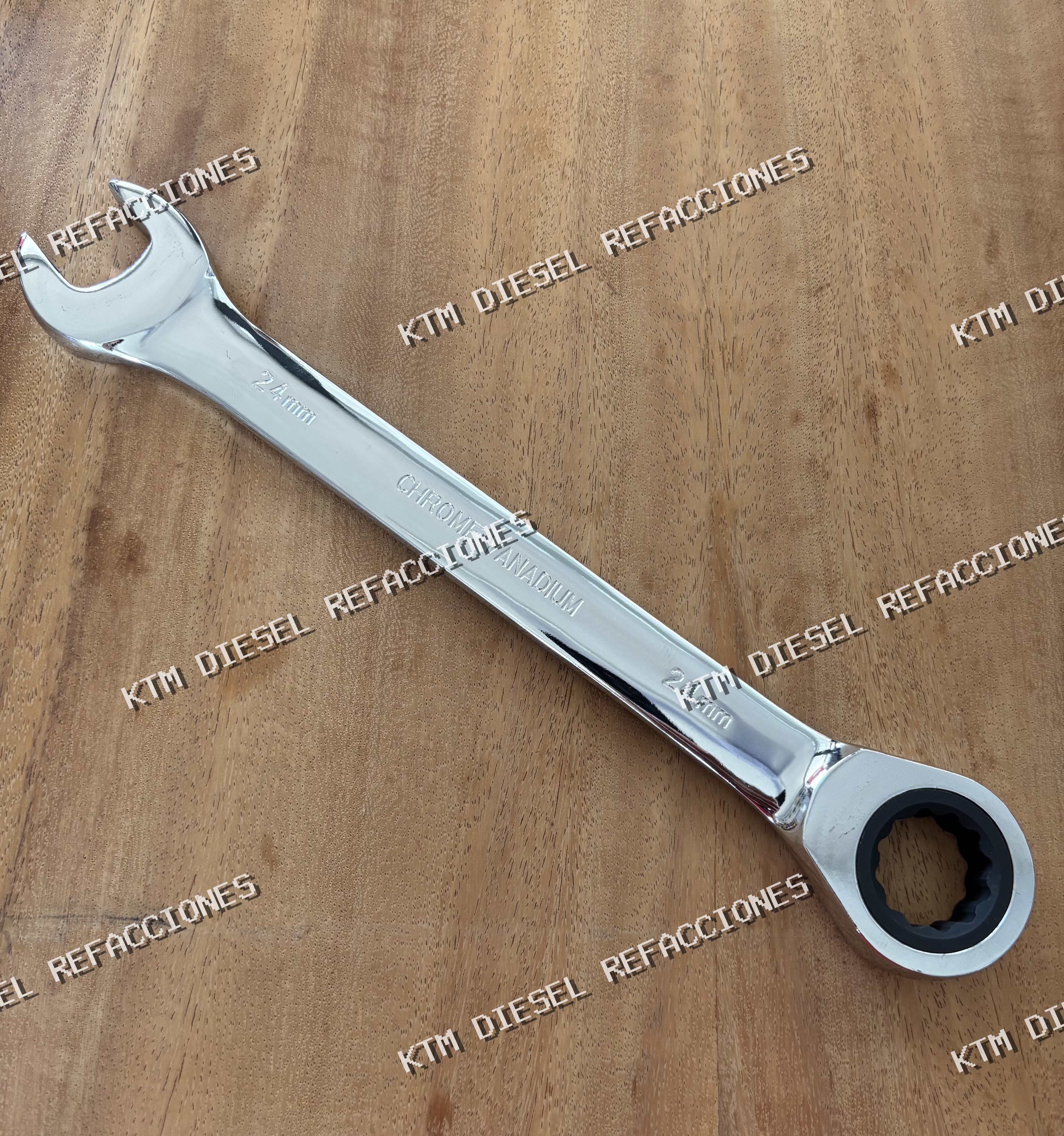 LLAVE COMBINADA CON MATRACA 24MM MOXSN