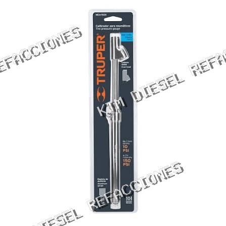 CALIBRADOR PARA NEUMATICOS CABEZA DOBLE 150 PSI TRUPER 