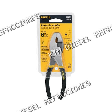 PINZA DE CHOFER 6” PUNTA PLANA PRETUL