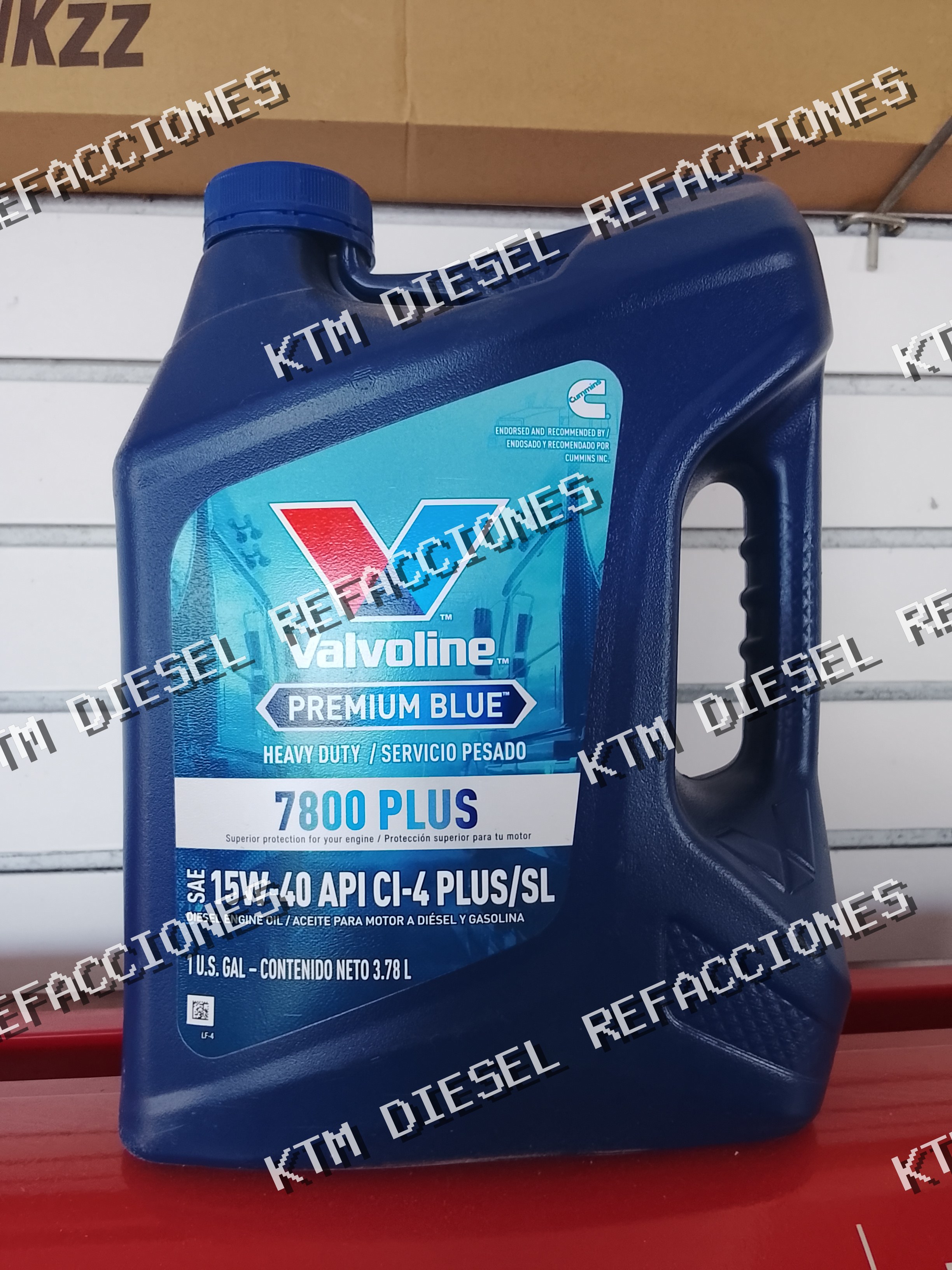 ACEITE DE MOTOR PARA COMBUSTIBLE SAE 15W40 API CI-4 PLUS / SL 3.78LT