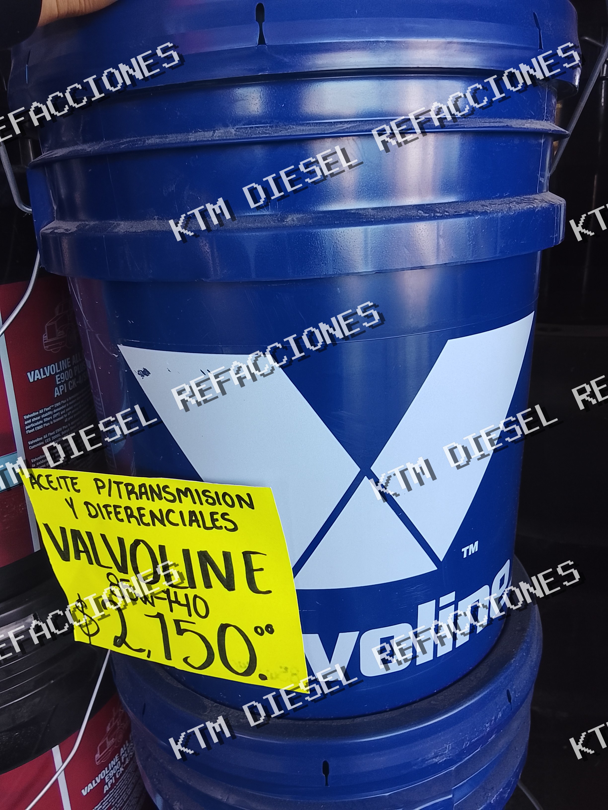 ACEITE DIFERENCIALES SEA 85W140 VALVOLINE 19LT
