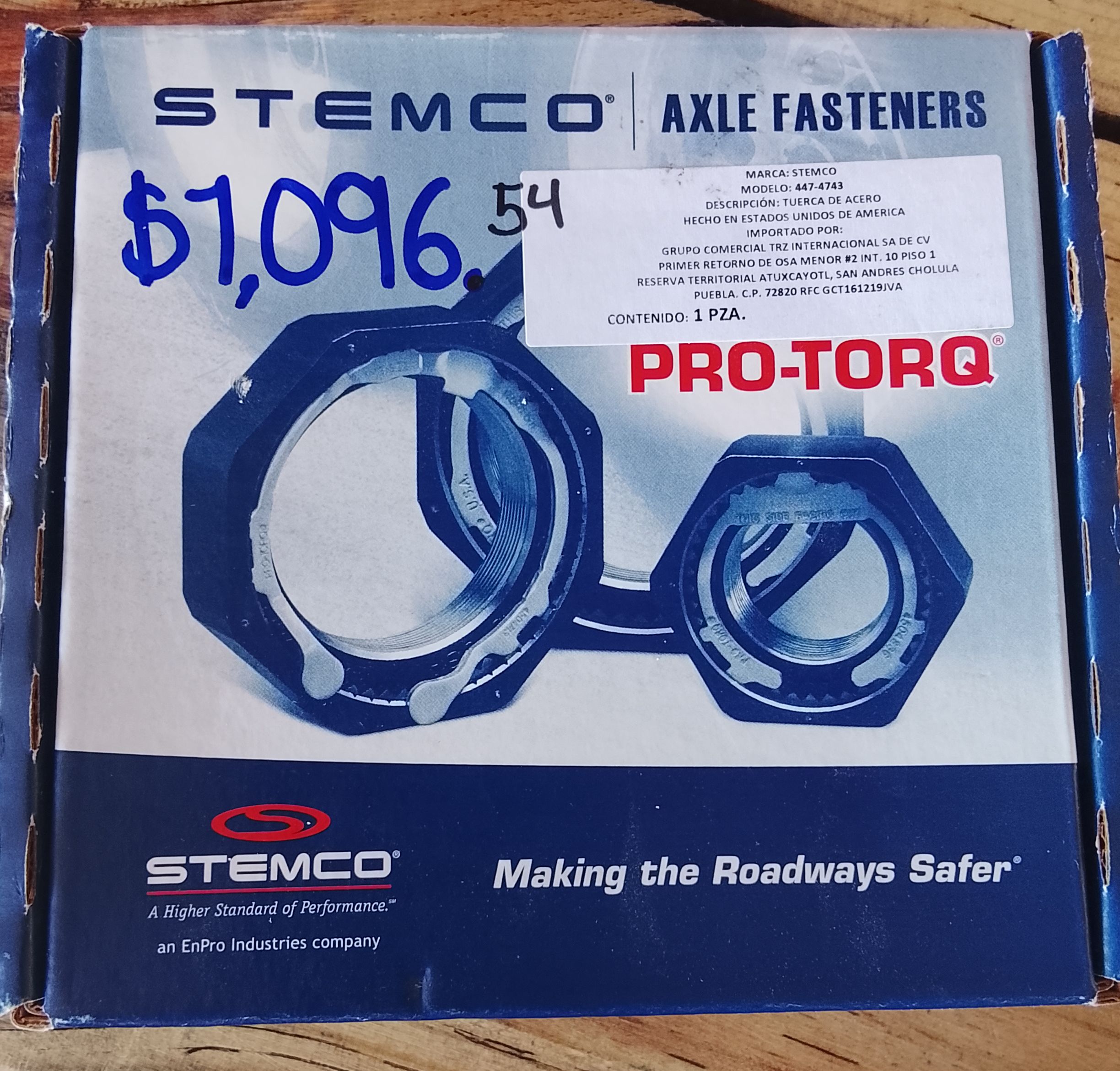  TUERCA ALTA PARA ESPIGA CONICA STEMCO 447-4743