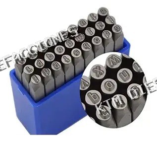 JUEGO DE PUNZONES PARA MARCAR LETRAS