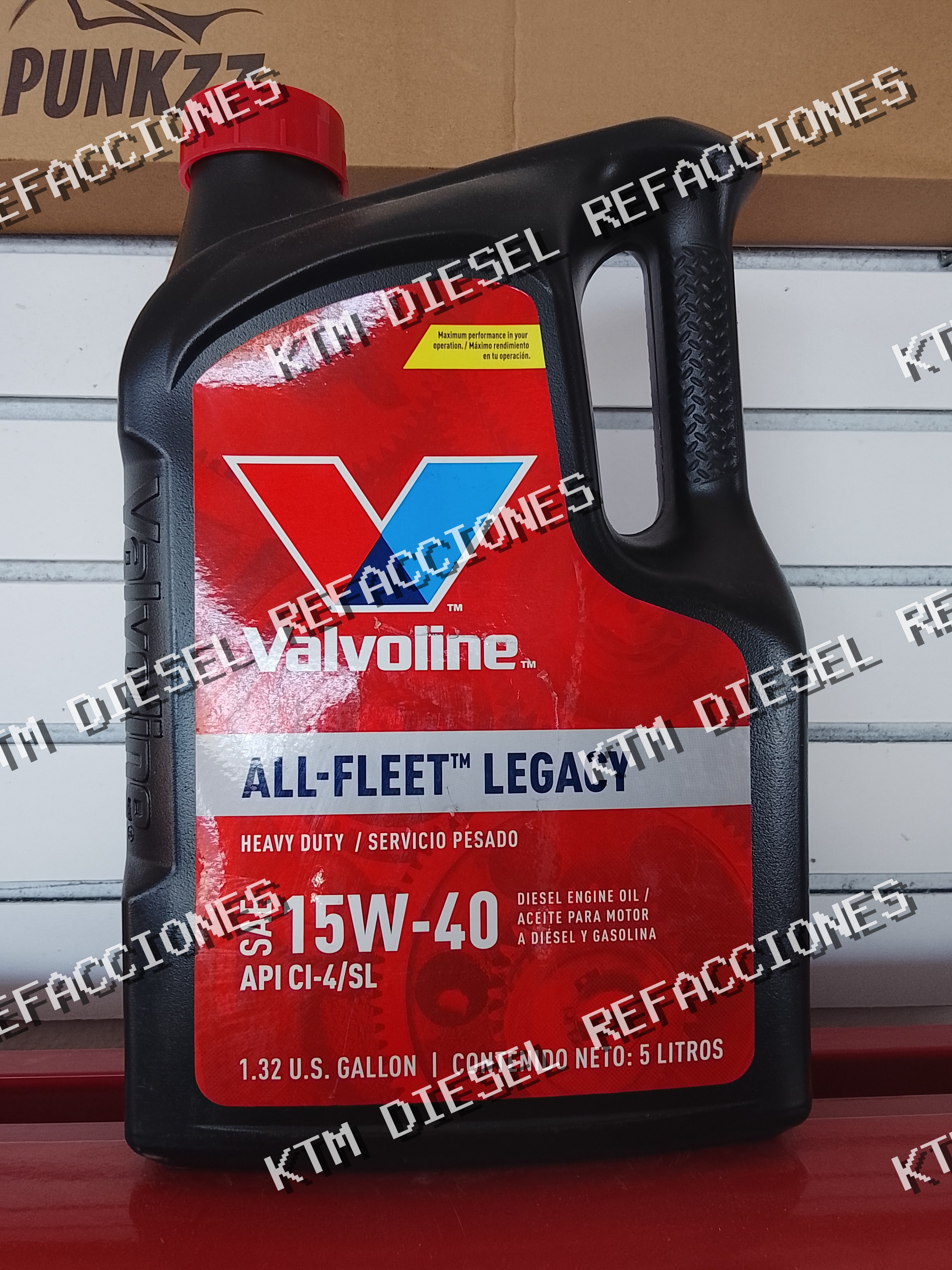 ACEITE DE MOTOR PARA COMBUSTIBLE 15W40 API CI-4  5LT 