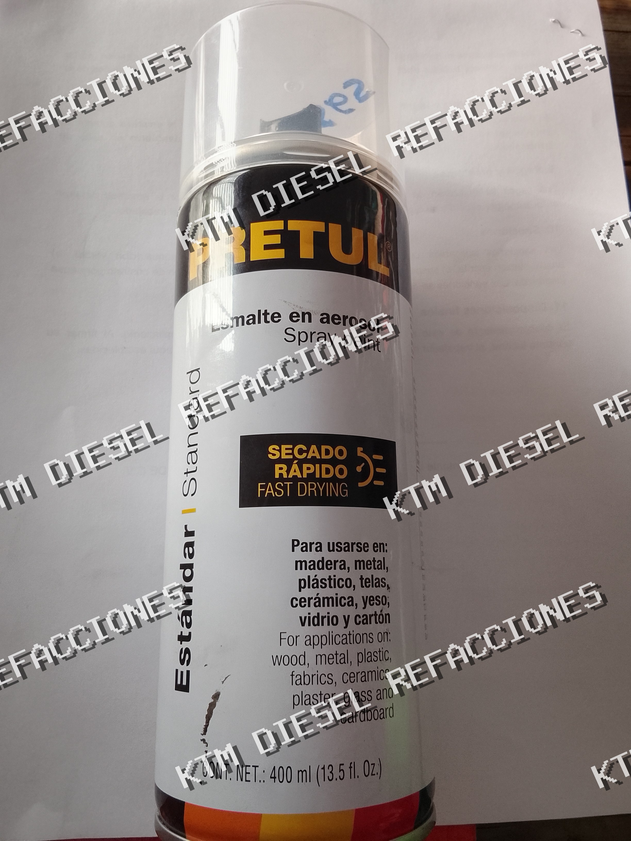 PINTURA AEROSOL TRANSPARENTE 400ML