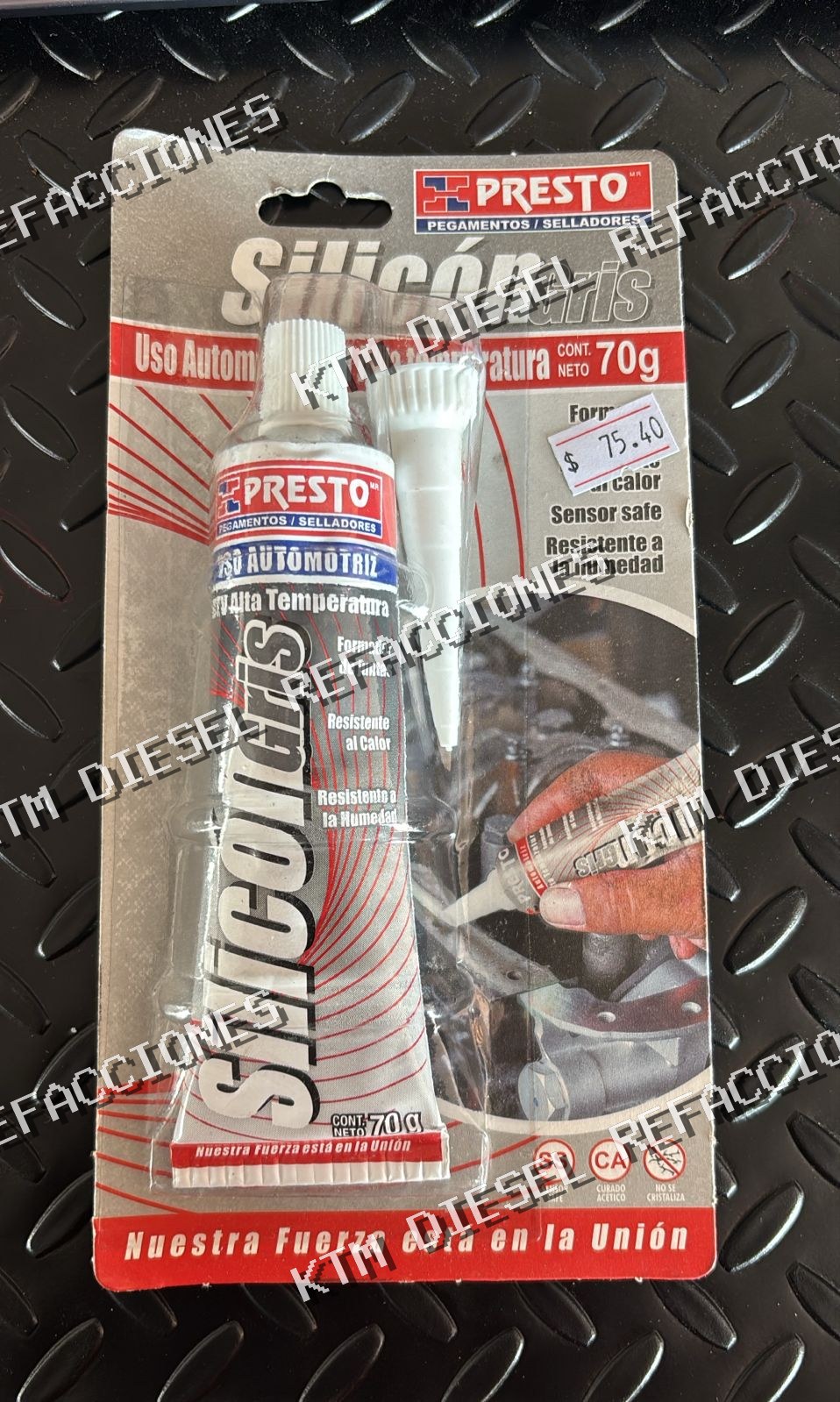 SILICON GRIS USO AUTOMOTRIZ RTV ALTA TEMPERATURA 70GR