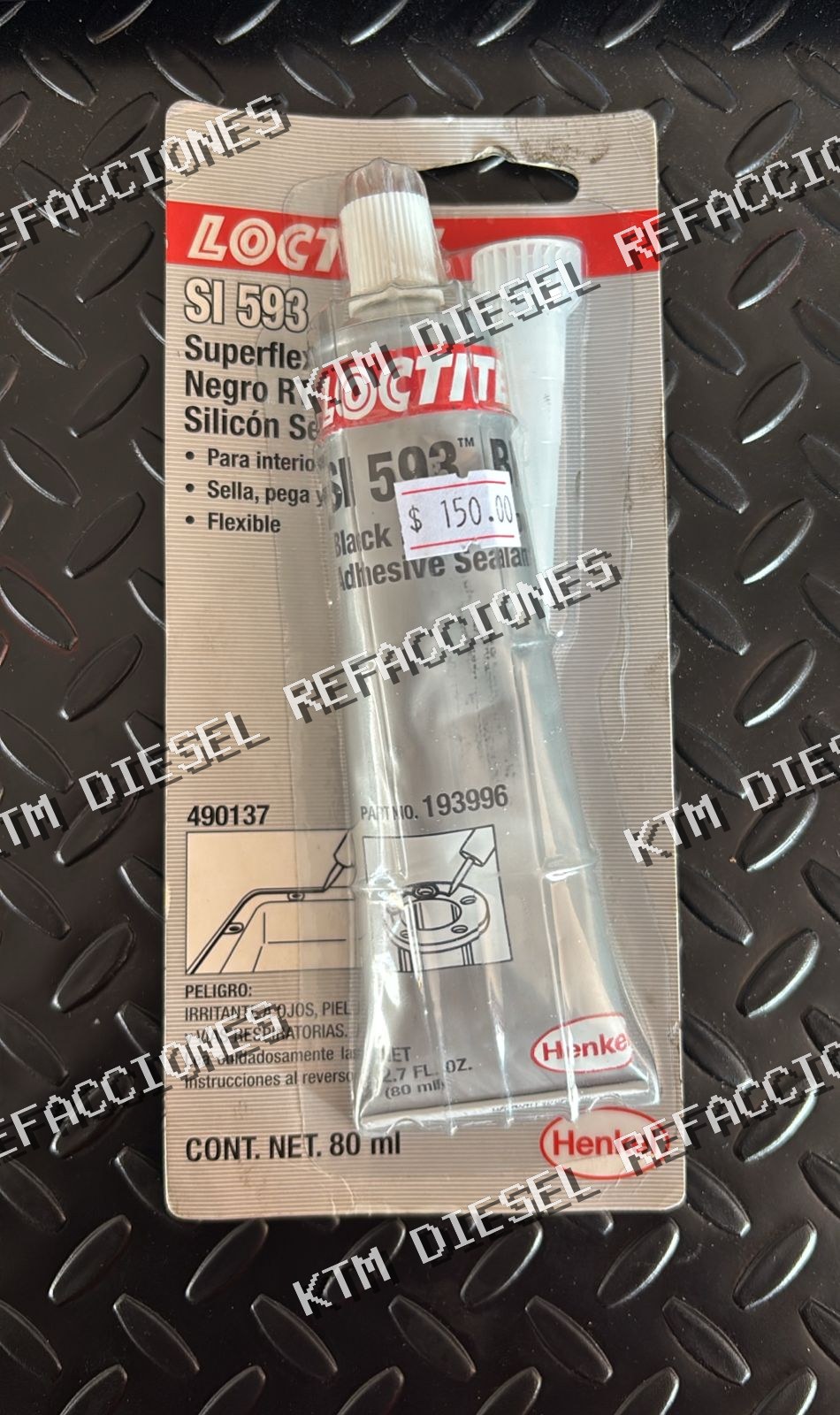 SILICON LOCTITE SI 593 NEGRO