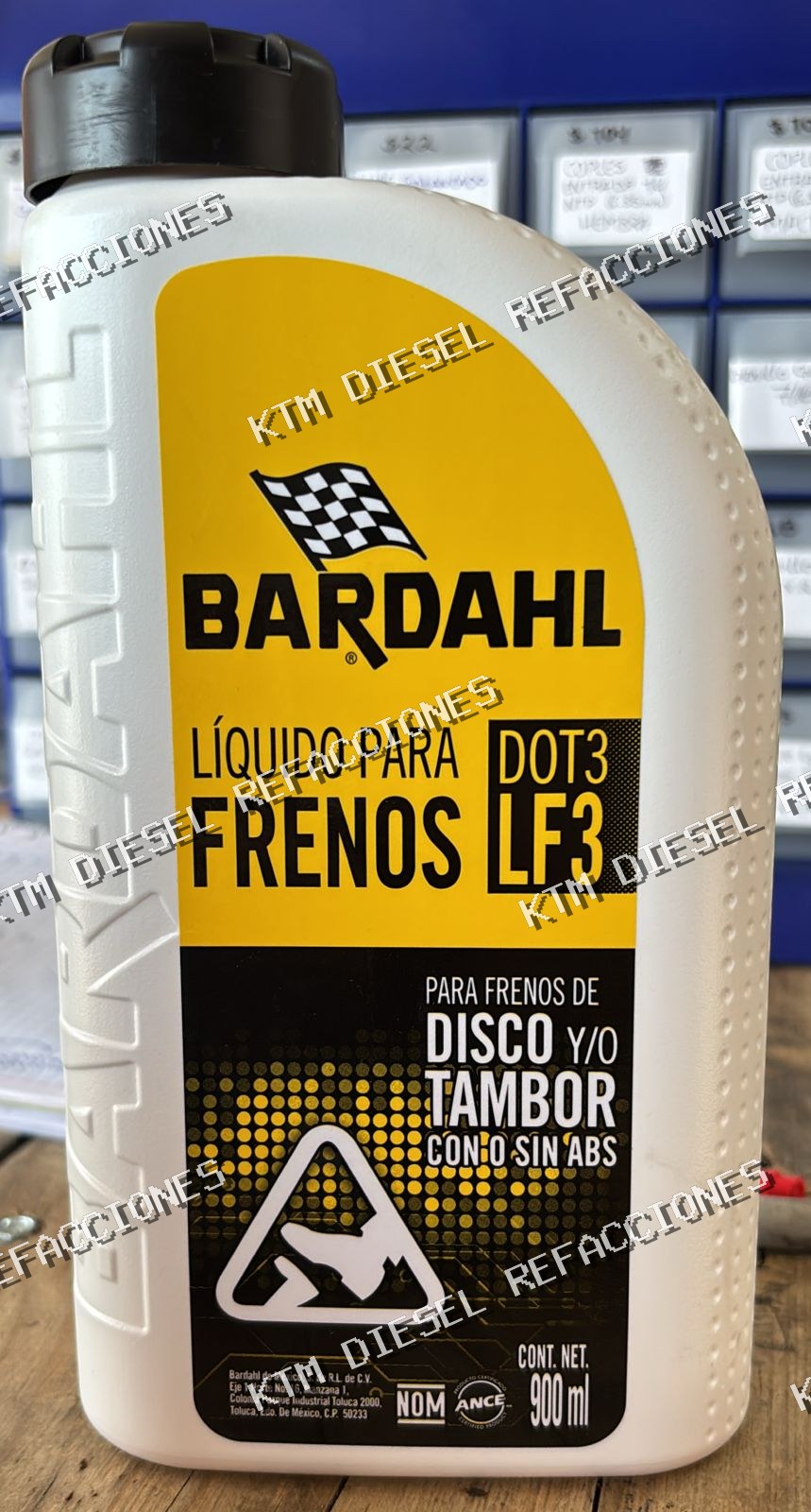 LIQUIDO PARA FRENOS BARDAHL 900ML