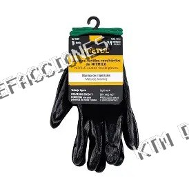 GUANTES DE NYLON CUBIERTOS DE NITRILO 