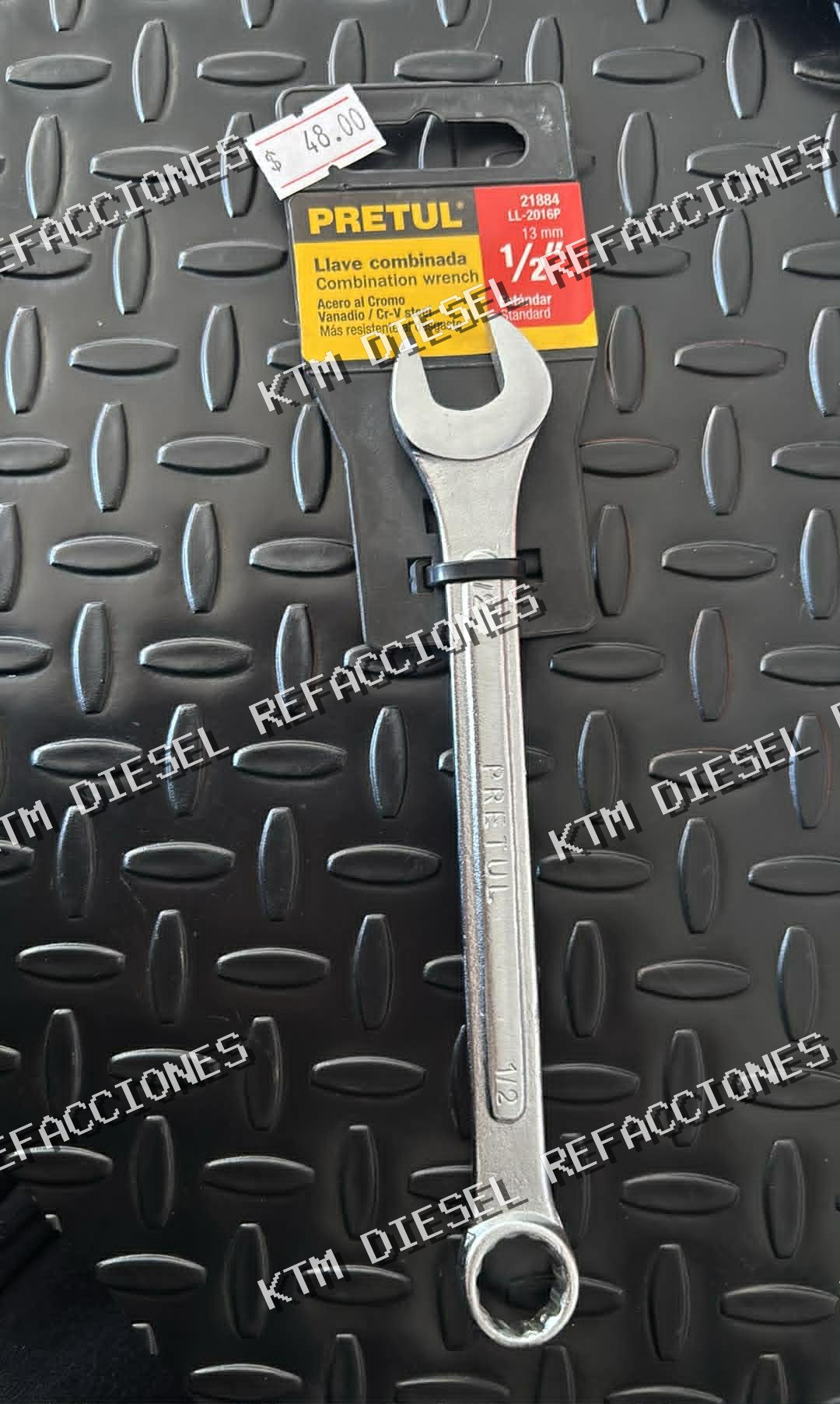 LLAVE COMBINADA 1/2 PRETUL