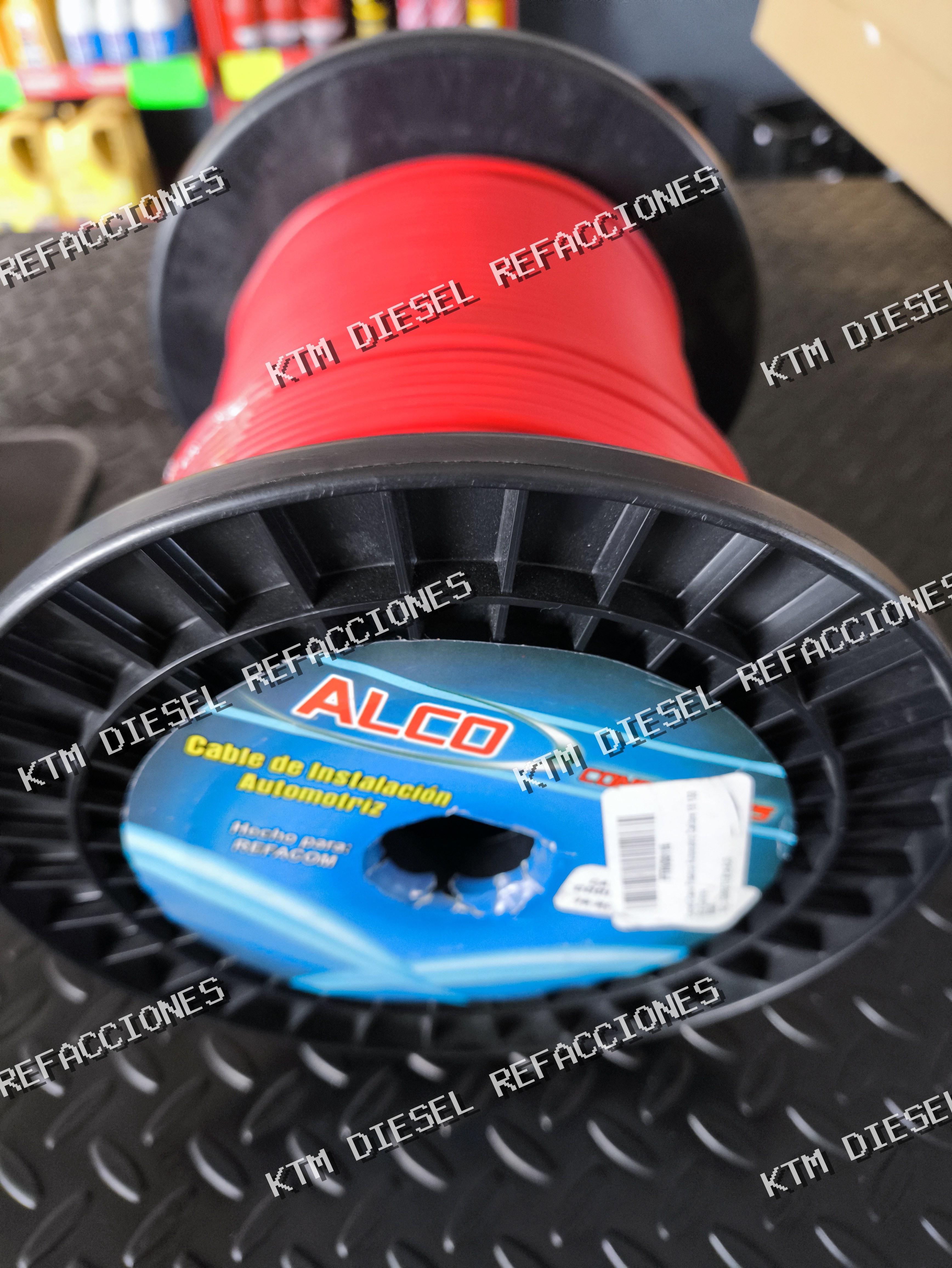 CABLE DE INSTALACION AUTOMOTRIZ ROJO cal 16 ALCO