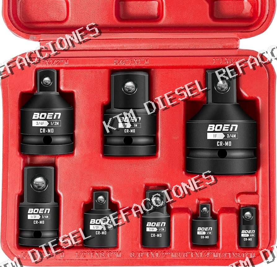 JUEGO DADOS DE IMPACTO REDUCTORES 8PZ 