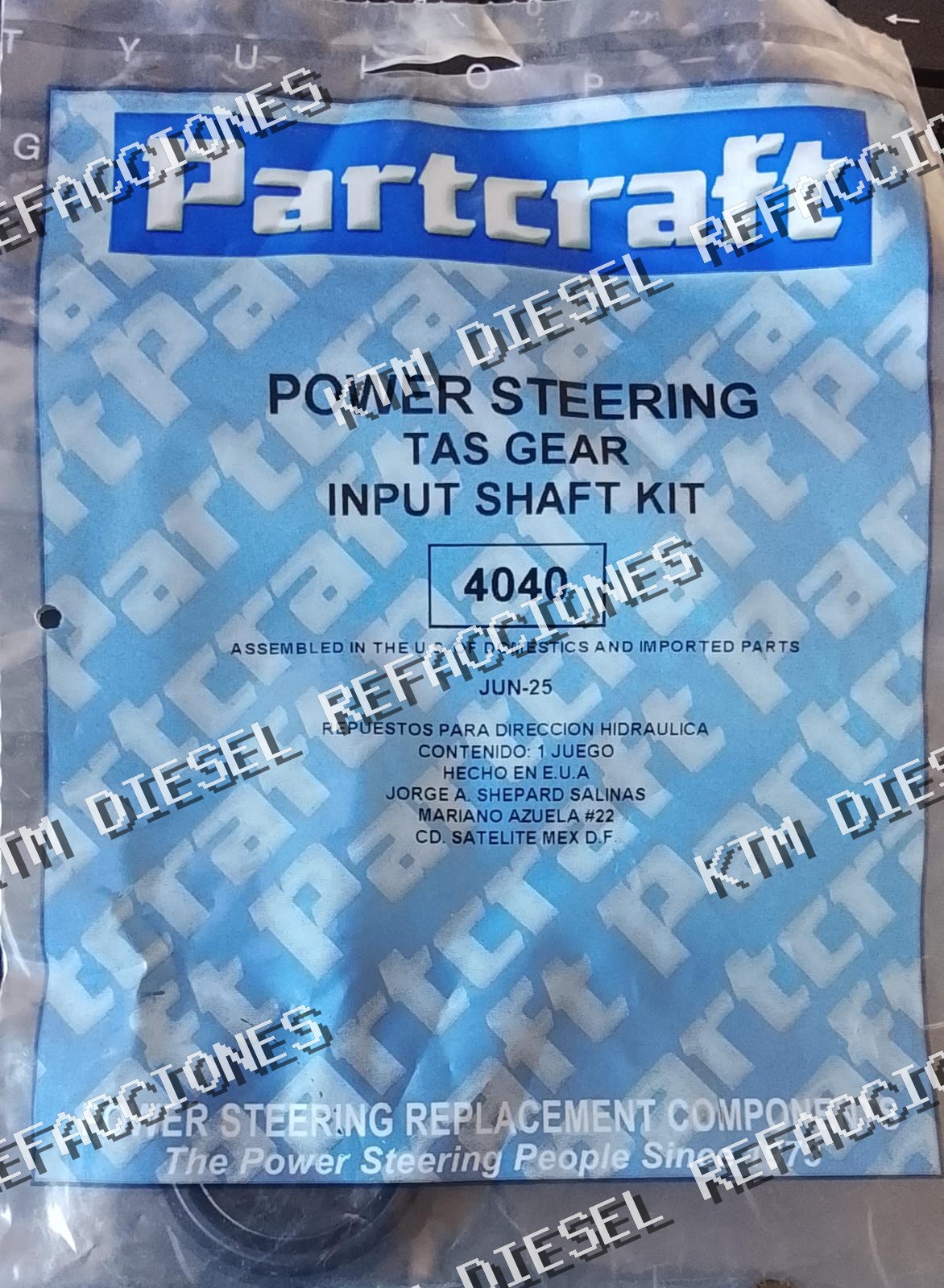 ORING PARA DIRECCION HIDRAULICA CASCADIA 4040